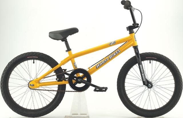 yellow haro bmx bike