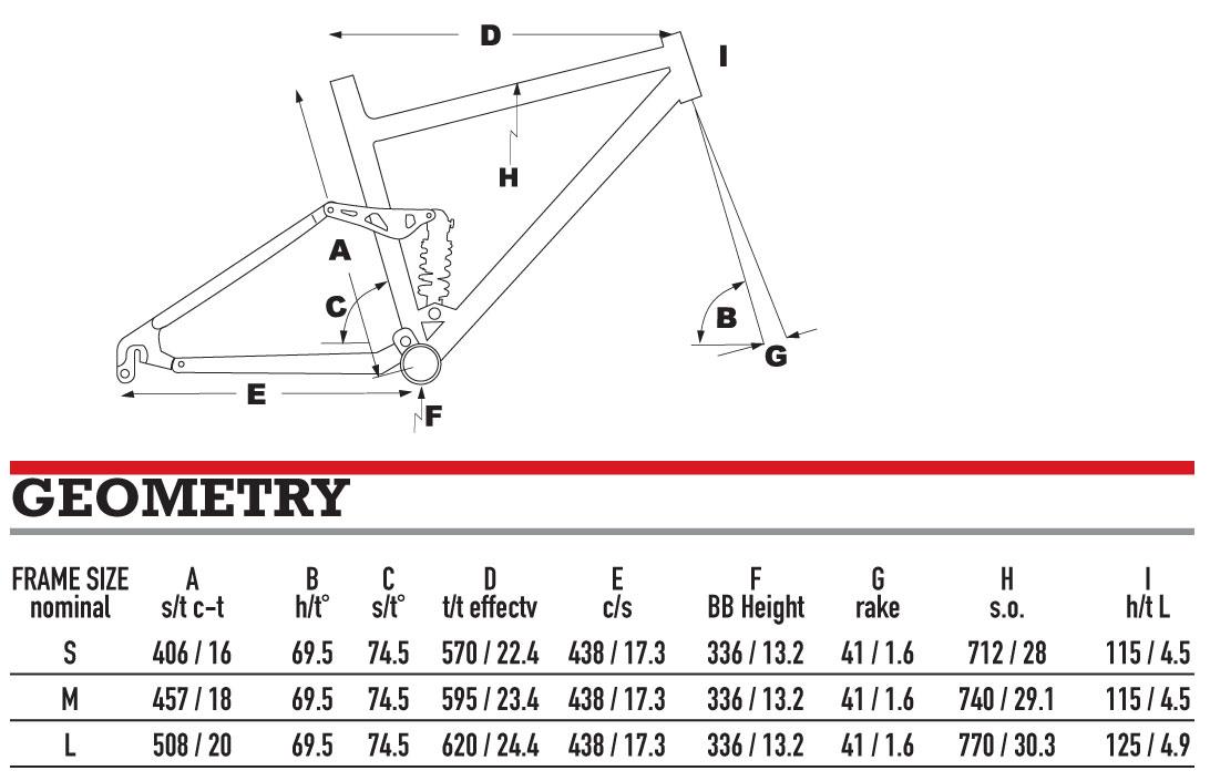 khs mountain bike size chart