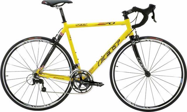 yellow felt road bike