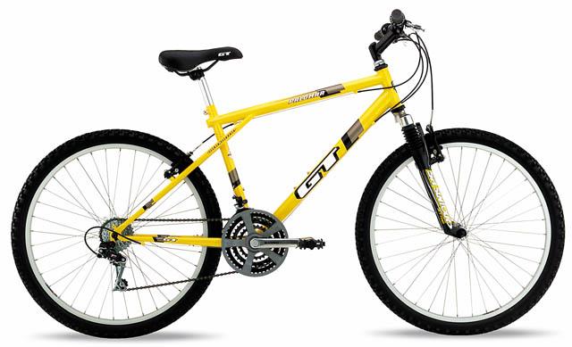 yellow gt bike